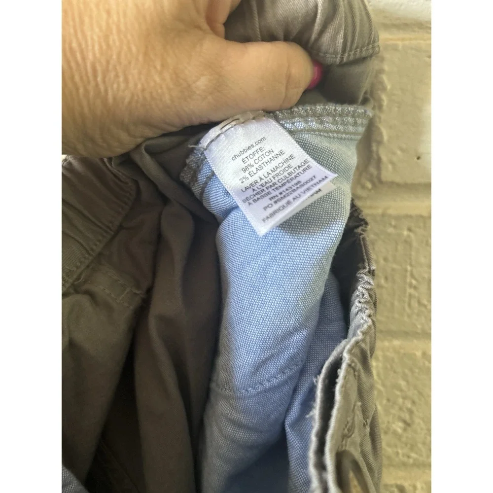 Chubbies Shorts Men's Medium Grey Gray Regular Fit 7